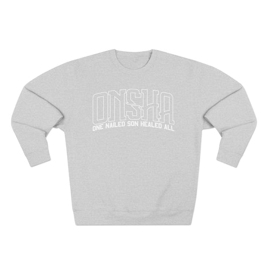 ONSHA HEAVYWEIGHT SWEATSHIRT (WHITE OVERSIZED PRINT)