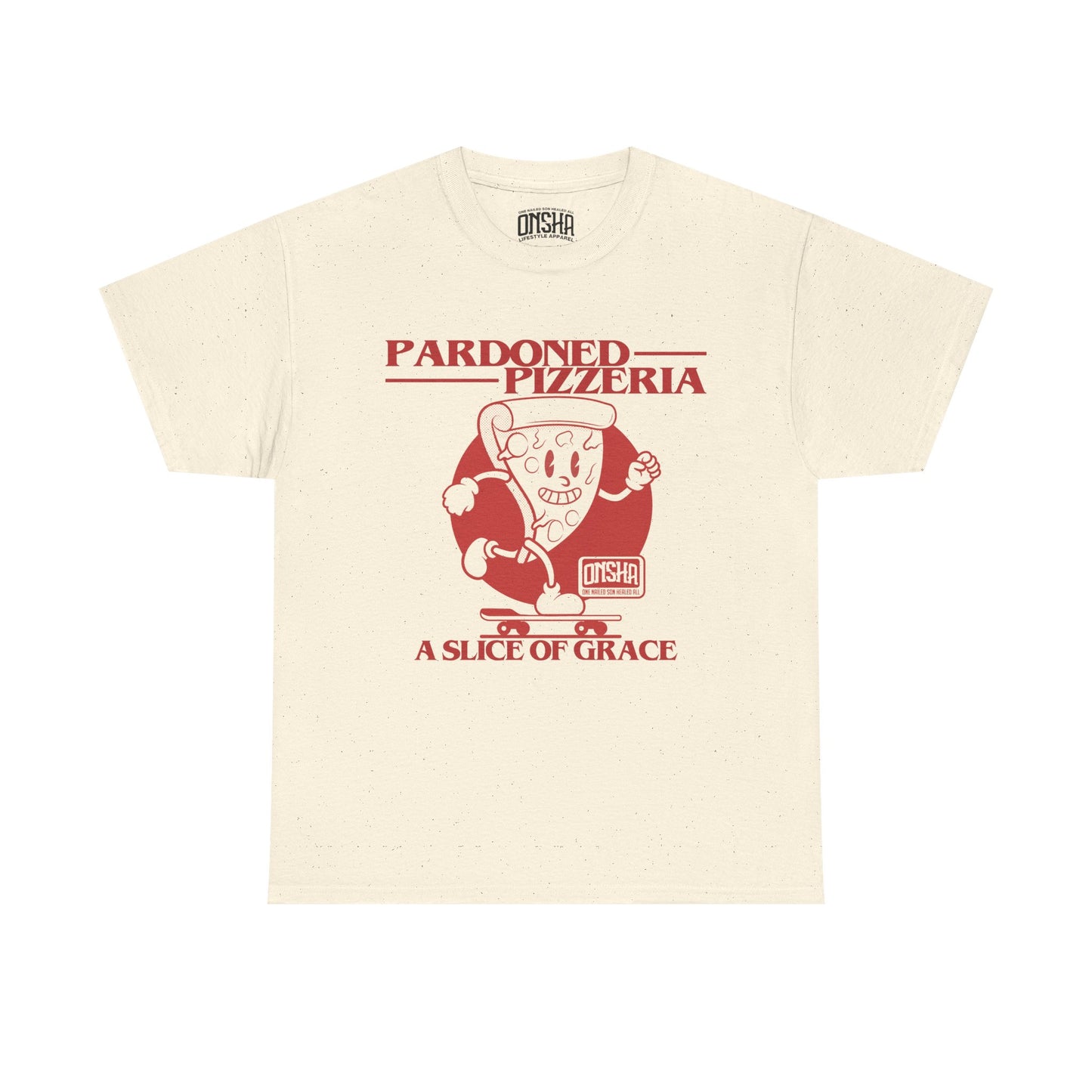 PARDONED PIZZA TEE