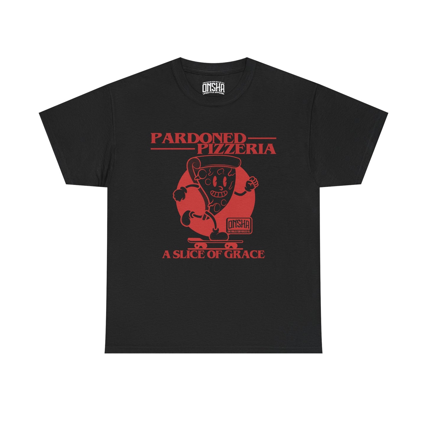 PARDONED PIZZA TEE