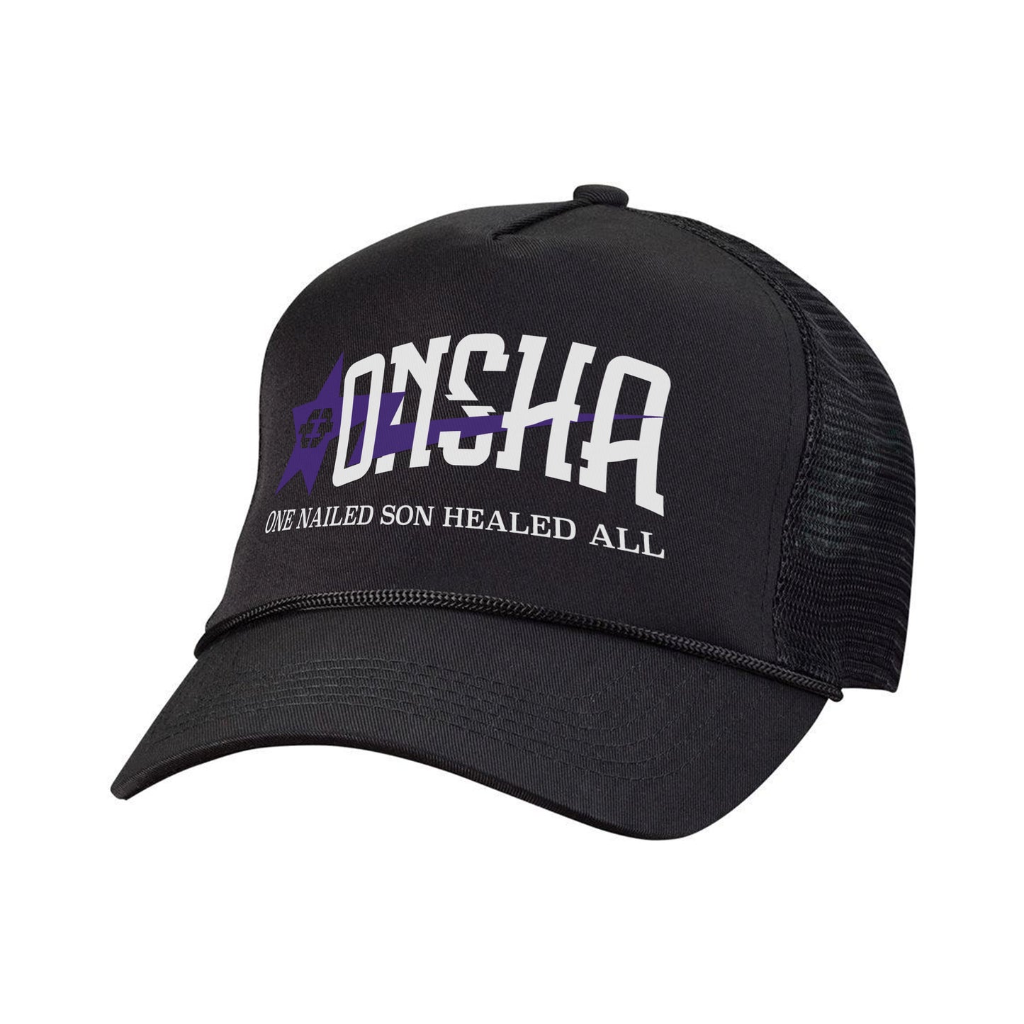 PURPLE LIGHTNING TRUCKER HAT