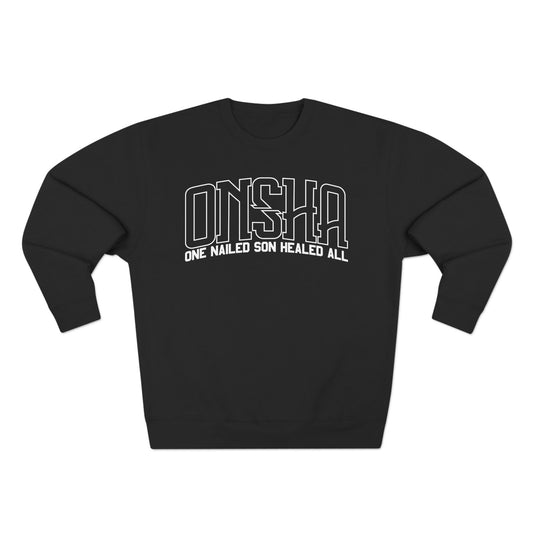 ONSHA HEAVYWEIGHT SWEATSHIRT (WHITE OVERSIZED PRINT)