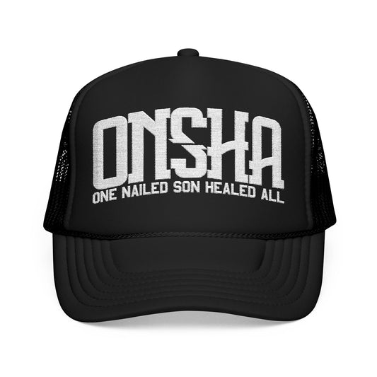 ONSHA EMBROIDERED LOGO TRUCKER HAT
