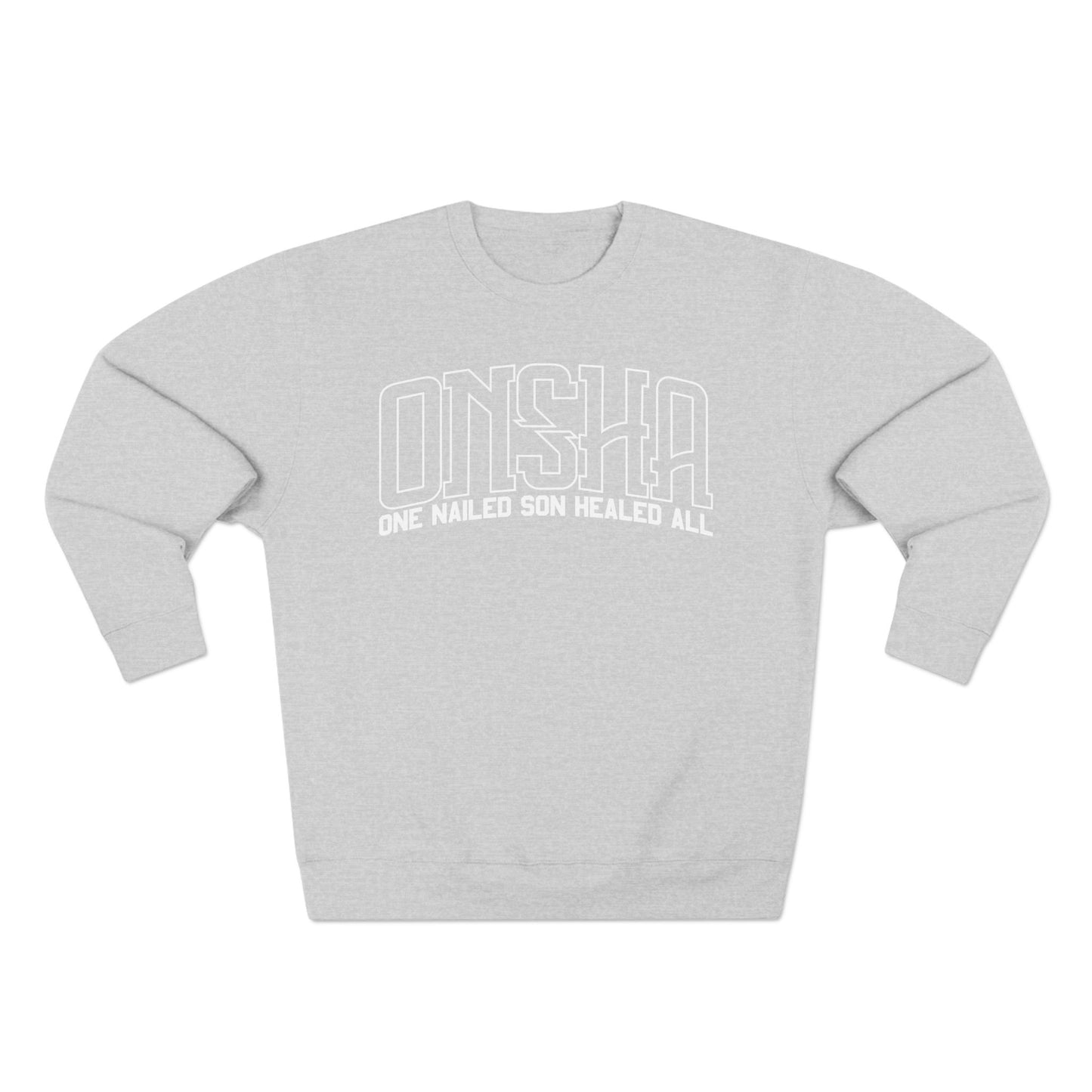 ONSHA HEAVYWEIGHT SWEATSHIRT (WHITE OVERSIZED PRINT)
