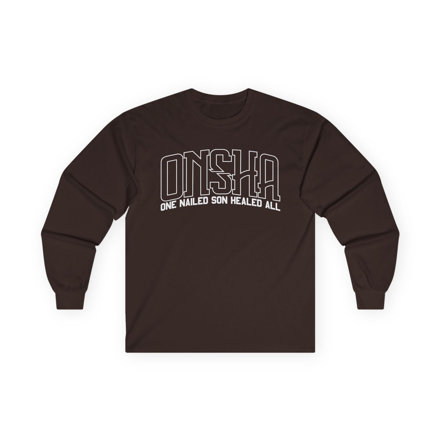 ONSHA LONG SLEEVE TEE (WHITE OVERSIZED PRINT)