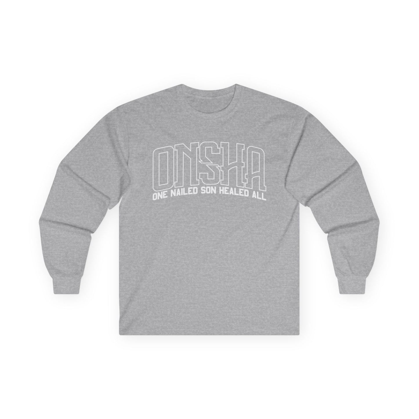 ONSHA LONG SLEEVE TEE (WHITE OVERSIZED PRINT)