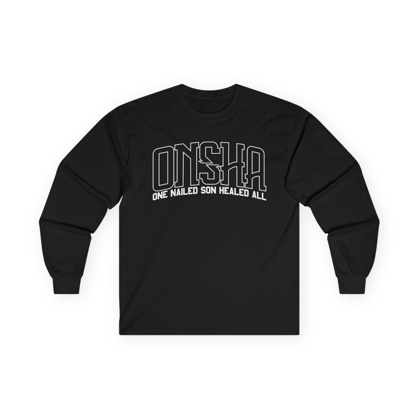 ONSHA LONG SLEEVE TEE (WHITE OVERSIZED PRINT)