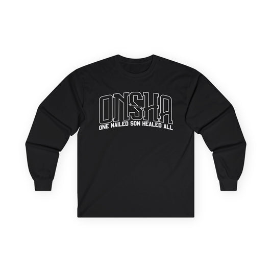 ONSHA LONG SLEEVE TEE (WHITE OVERSIZED PRINT)