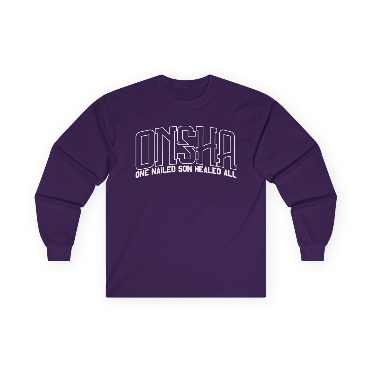 ONSHA LONG SLEEVE TEE (WHITE OVERSIZED PRINT)