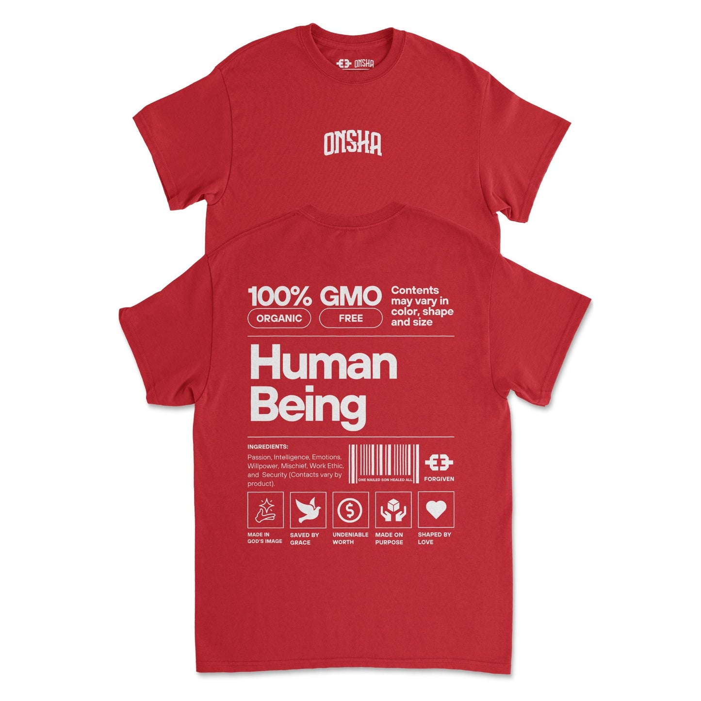 HUMAN TEE (RED)