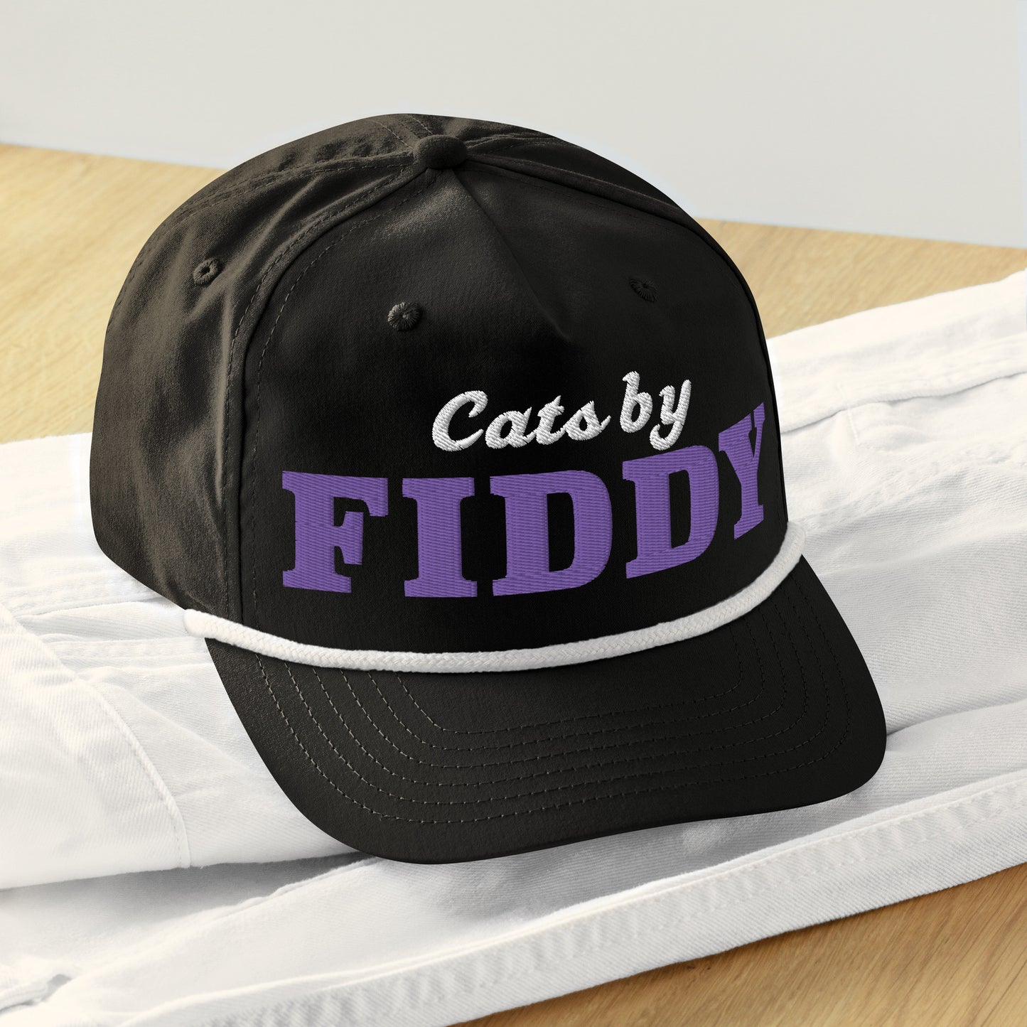 CATS BY FIDDY ROPE SNAPBACK HAT