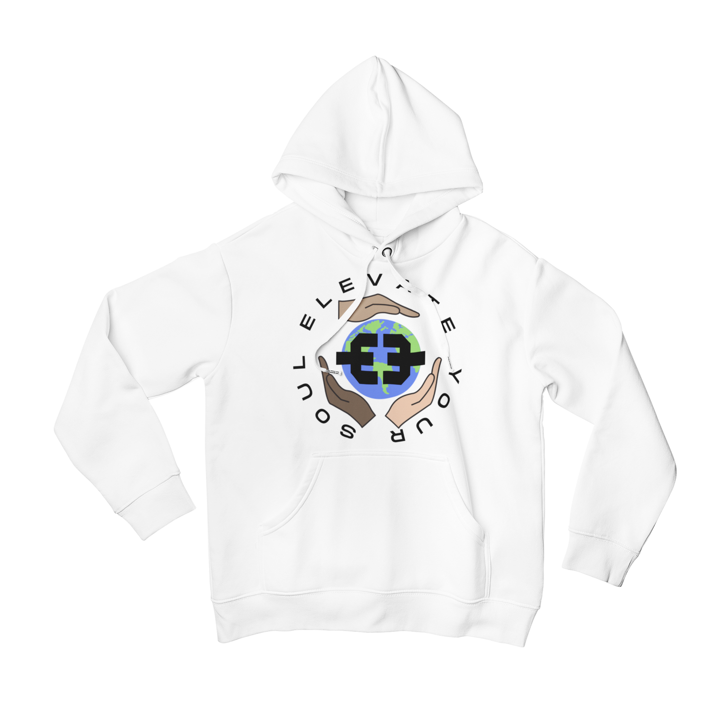 ELEVATE THE WORLD HOODIE (WHITE)