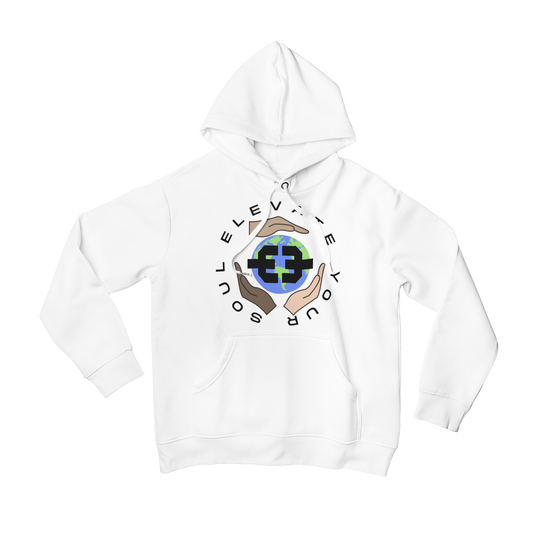 ELEVATE THE WORLD HOODIE (WHITE)